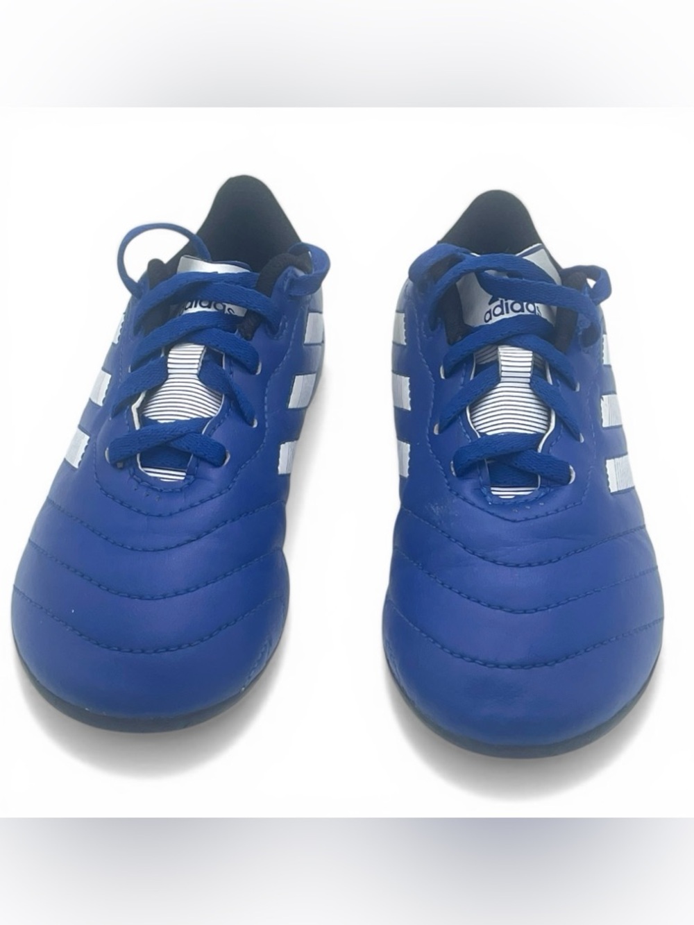 Adidas Blue Soccer Cleats Kids US 1 EU 32 Football FG Youth Lightweight - Picture 4 of 7